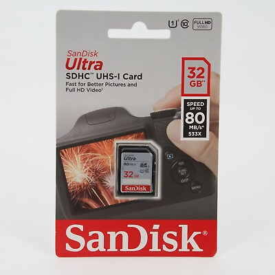 #ad SanDisk Ultra 32GB Class 10 UHS I SDXC New amp; Sealed $13.86