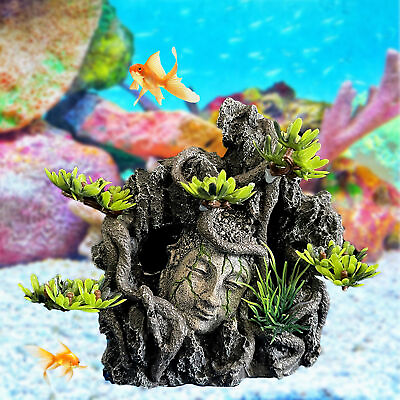 #ad Fish Tank Decoration Realistic Shape Landscaping Resin Rockery Landscaping $12.92