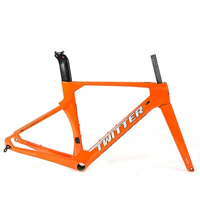 #ad 700*28C Carbon Fiber Bike Aero Frameset C Brake Road Bicycle Inner Cable Frame $1087.00