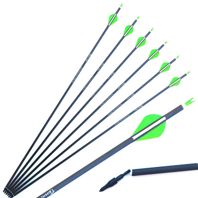 #ad Archery Carbon Arrows Spine 300 400 for Compound Recurve Bows Hunting 28quot;30quot;31quot; $20.54