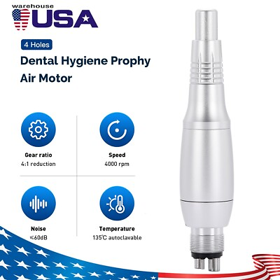 #ad Dental Hygiene Prophy Handpiece Air Motor 4 Holes 4:1 Reduction 360 ° Swivel $48.59