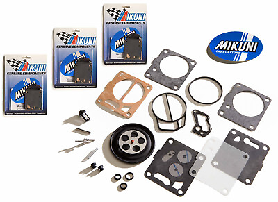 #ad Genuine Mikuni Triple Carb Carburetor Rebuild Kit Yamaha AR LS LX 210 LS2000 $148.95