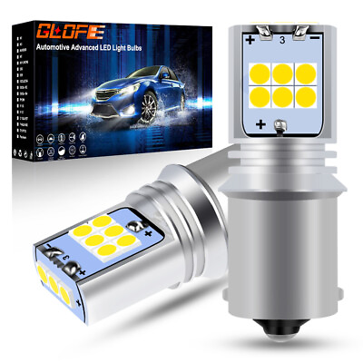 #ad 2Pcs 1156 Bright BA15S 7506 P21W LED Bulbs For Euro Car Backup Reverse Lights $12.41