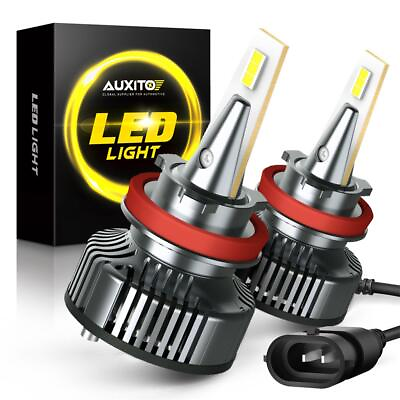 #ad 2X AUXITO H11 H8 LED Headlight Kit Low Beam Bulb Super Bright 24000LM Y13 EOA $42.99