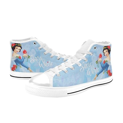 #ad Snow White High Top Shoes Sneakers Canvas Women#x27;s Shoes $52.90