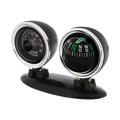 #ad Dash Mount Compass Navigation Ball with Temperature Tester For Car $8.36