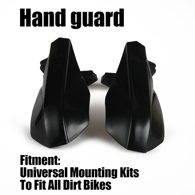 #ad Black Motorcycle Handguards 7 8quot; 1 1 8quot; Hand Guards For Motocross Dirt Bike ATV $14.99