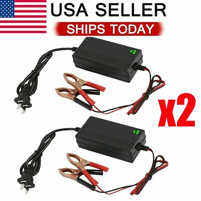 2PACK Auto Car Battery Charger 12V Truck Trickle Maintainer Boat Motorcycle $15.13