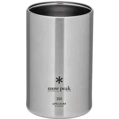 #ad snow peak Vacuum Stainless Steel Can Cooler 350ml Koozie φ72×112mm 120g TW 355 $57.95