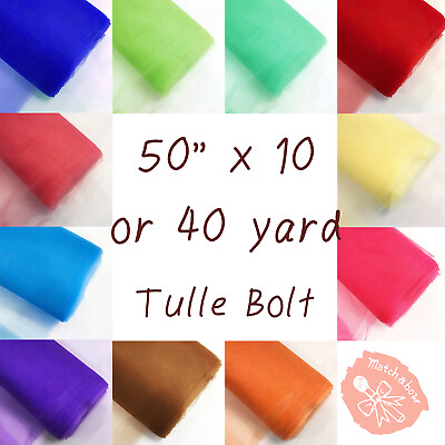 #ad 54quot; x 10 40 yards Tulle Fabric Bolt Tutu Wedding Decoration Party Craft $12.28