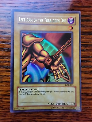 #ad Left Arm of the Forbidden One LOB 123 Yu Gi Oh 2002 Unlimited $15.99