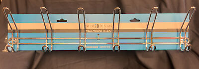 #ad InterDesign 44032 12 Hook Chrome Wall Mounting Rack $9.81
