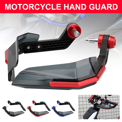 #ad 1 Pair Motorcycle Handguard Brake Clutch Lever Hand Guard Protector Universal $20.52