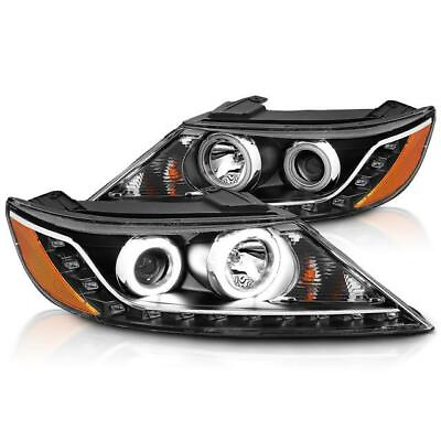 #ad CG For 2011 Kia Sorento LED Halo Projector Black Headlights Set $261.09