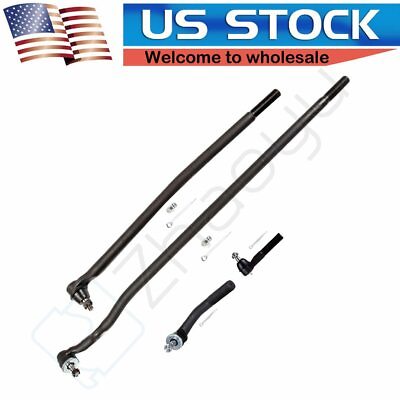#ad 4pcs Front Steering Inner Outer Tie Rod Links Kit Fits Dodge Ram 2500 3500 4WD $83.12