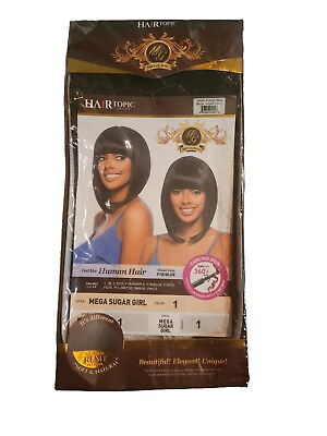 #ad Remy Human Hair Like Quality Synthetic Mega SUGAR GIRL Wig COL 1 $40.00