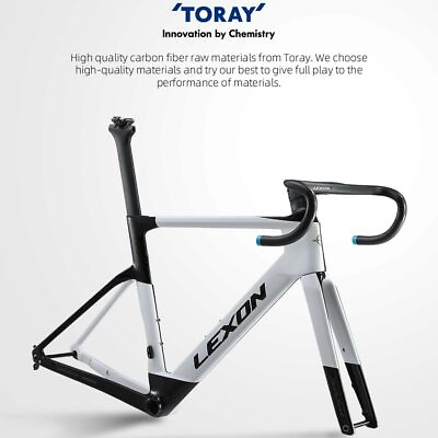 #ad 700C Carbon Full Inner Cable Bicycle Frameset 142MM Disc Brake Road Bike Frame $547.89