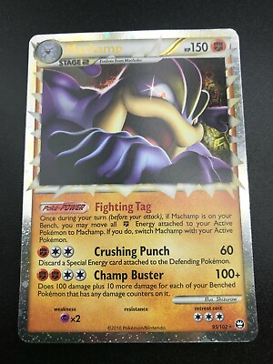 #ad #ad Machamp Prime 95 102 ULTRA RARE Triumphant Holo Pokemon Card NM 2010 C $44.07