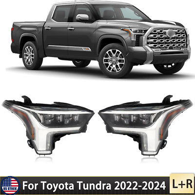 #ad For Toyota Tundra 2022 2024 LED Headlight Assembly w o Auto Leveling Left Right $759.00