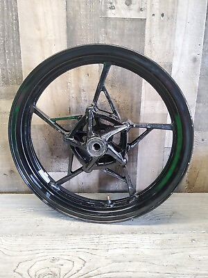 #ad 2022 22 18 24 Kawasaki Ninja 400 EX400 Front Black Wheel Rim 17x3 Bent $239.99