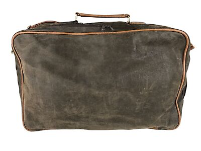 #ad Aramis Unisex Brown Leather Detachable Straps Pockets Top Handle Bag $53.99