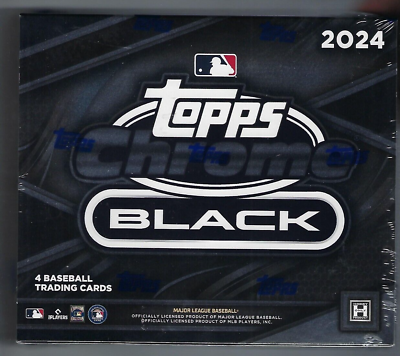 #ad 2024 Topps Chrome Black Baseball Hobby Box $160.47