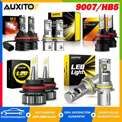 #ad AUXITO HB5 9007 LED Headlight High Low Beam Bulbs Super Bright CANbus High Power $28.59