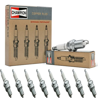 #ad 8 x Champion Copper Spark Plugs Set for 10 17 LAND ROVER RANGE ROVER SPORT V8 5. $44.97