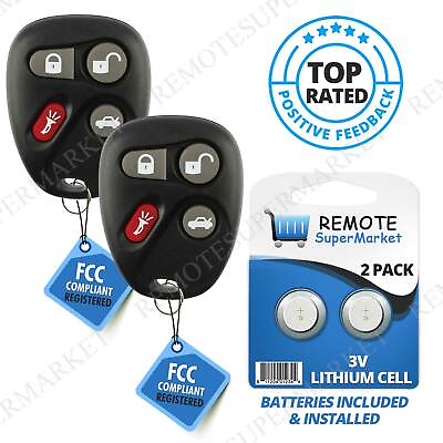 #ad Replacement for Buick LeSabre Park Avenue Cadillac Remote Car Key Fob Pair $14.50