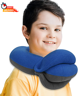 #ad Kids Travel Pillows for Airplane 360° Head Support Sleeping Essentials for Boys $27.36
