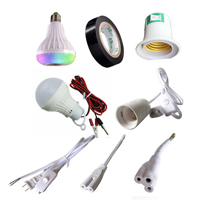 #ad Bulb Light Socket Holders E27 Lamp Bases Switch Wire 1.5m 1.8m $7.35