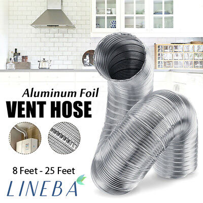 #ad 14quot; Inch Non insulated Flexible Aluminum Air Ducting Dry Ventilation Hose LINEBA $43.99