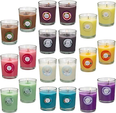 #ad 20 Pack Strong Scented Candles Gift Set with 10 Fragrances for Home and Women A $29.36