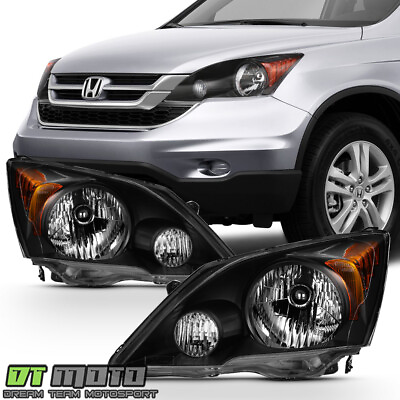 Blk For 2007 2008 2009 2010 2011 Honda CR V CRV Headlights Headlamps LeftRight $148.96