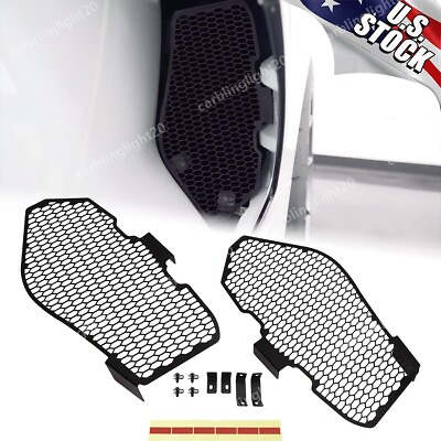 #ad 2X Side Intake Grille Guard Set Air Intake Vent Cover For Corvette C8 2020 2024 $39.99