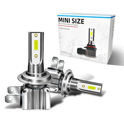 #ad 2PCS LED Headlight Bulbs Kit H7 200W 12000LM Super Bright 6000K $14.99
