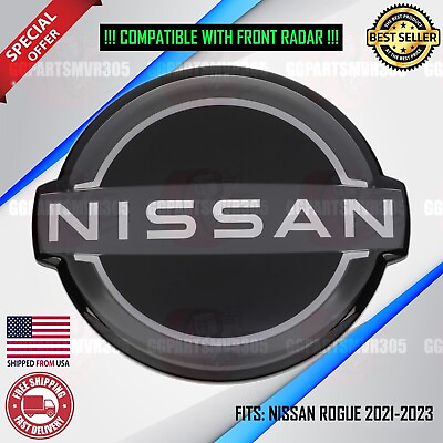 #ad NISSAN ROGUE 2021 2022 2023 FRONT GRILLE EMBLEM NEW STYLE OUTLINE 62890 6RM0A $60.00