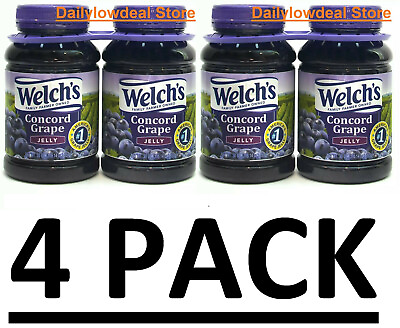 #ad 4 Pack Welch#x27;s Concord Grape Jelly 30 oz. *FREE SHIPPING* FRESH NEW STOCK $18.75