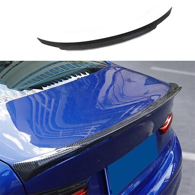 #ad Trunk Lip Wing Bar For BMW 3 Series 2019 2022 G20 FR 208 Rear Tail Carbon Fiber $334.77