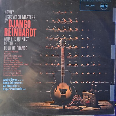 #ad Django Reinhardt LP Newly Discovered Masters RCA Victor 1962 France Vinyl LP $15.00