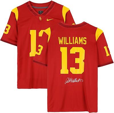 #ad Caleb Williams USC Trojans Autographed Red Nike Limited Jersey $349.99
