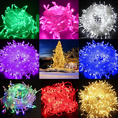 #ad Fairy String Lights 50M 500 LED Christmas Tree Wedding Xmas Party Outdoor Decor $7.99