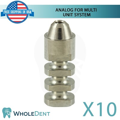 #ad 10x Analog For Straight And Angulated Multi Unit 1.6mm Abutment Dental $145.00