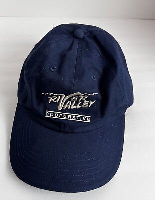 River Valley Cooperative Baseball Cap Navy White Trucker Hat $9.99