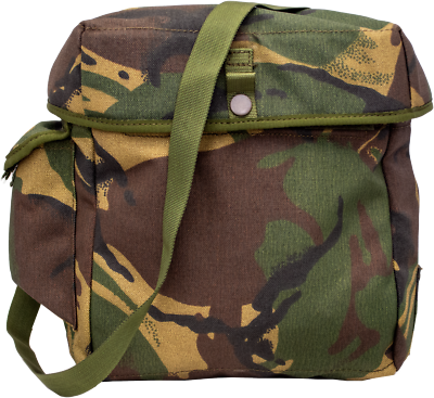 #ad British Military DPM Camo Haversack Gas Mask Shoulder Dispatch Bag Satchel Pouch $24.99