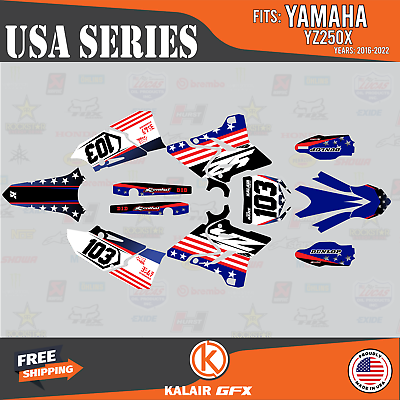 #ad Graphics Kit for Yamaha YZ250X 2016 2022 Usa orig $79.99