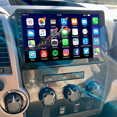 #ad For Toyota Tundra 07 13 Sequoia 08 19 Carplay Car Stereo GPS Navi BT Radio Camer $138.99