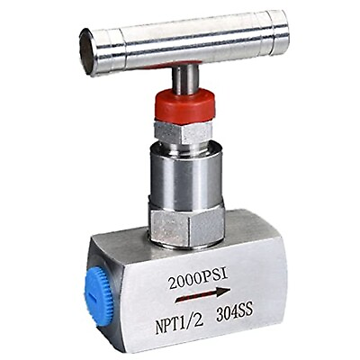 #ad YACO VALVE Stainless steel Needle valve 1 2#x27;#x27; NPT High pressure 2000 PSI Pre... $38.37