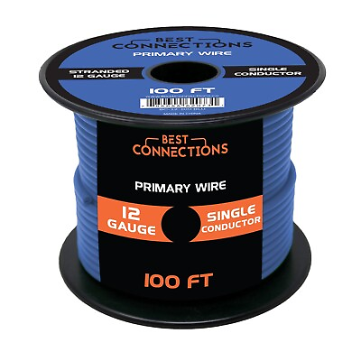 #ad BEST CONNECTIONS Automotive Primary Wire 100ft Various Color amp; Gauge Options $18.95