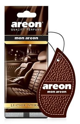 AREON Mon Hanging Car and Home Air Freshener Leather Interior Pack of 12 $13.99